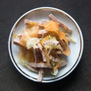 Wurstsalat mit Fermentiertem Gemüse