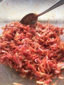 Falafel mit fermentiertem Kümmelkraut & fermentiertem Feuer 7