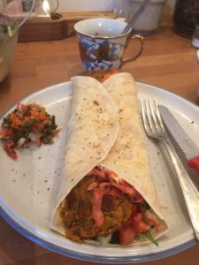 Falafel mit fermentiertem Kümmelkraut & fermentiertem Feuer 9