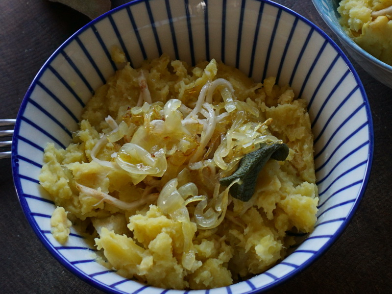 Kartoffel-Sellerie Quitte Stampf. fermentiert