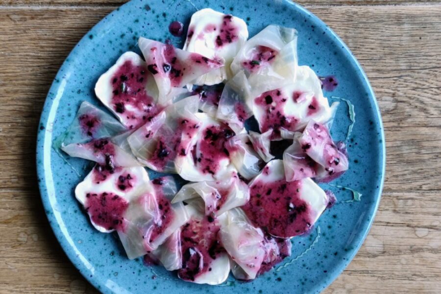 Weiße Lavendel-Bete