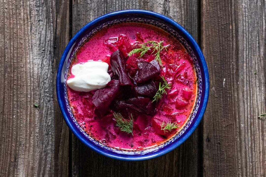 Borschtsch mit fermentierter Roter Bete 4