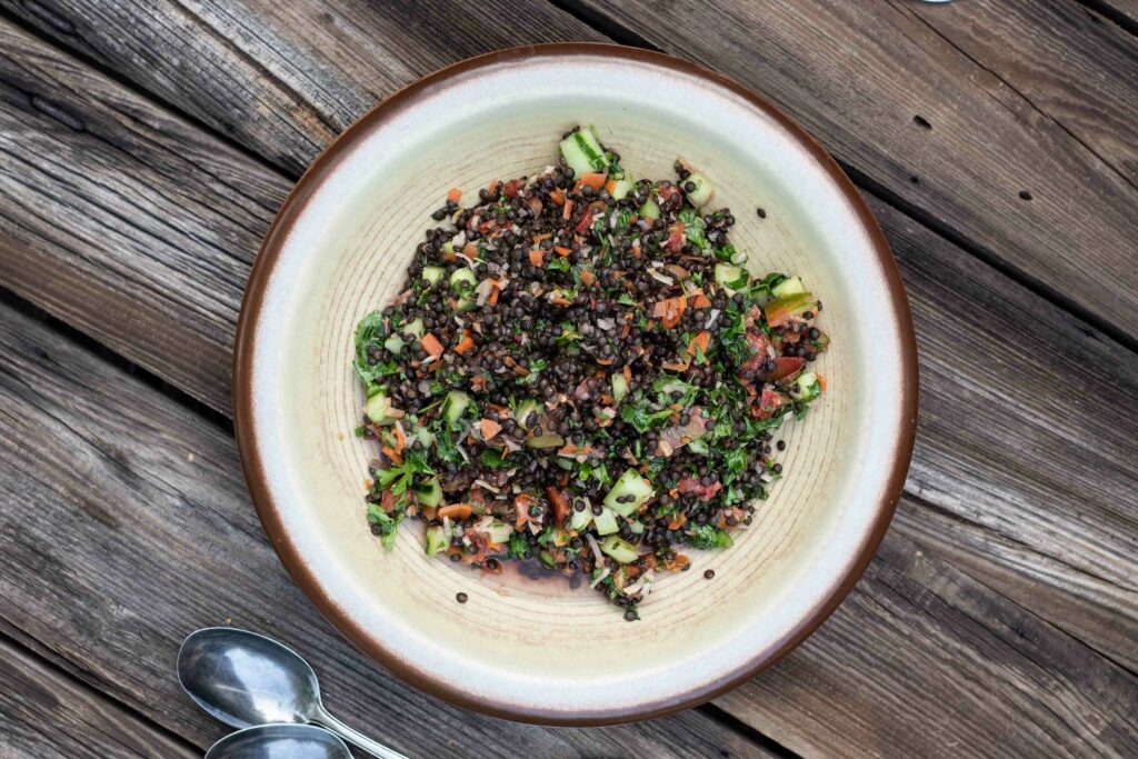 Linsensalat mit Wurzelgemüse und Fermentiertem Gemüse 2